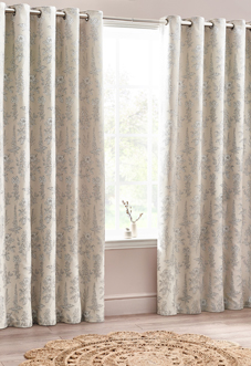 Sophia Eyelet, Natural - Ready Made Curtains